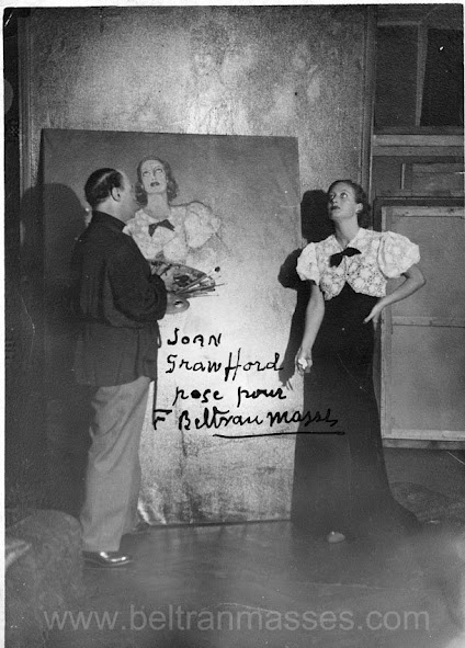 Beltran Masses pintando Joan Crawford